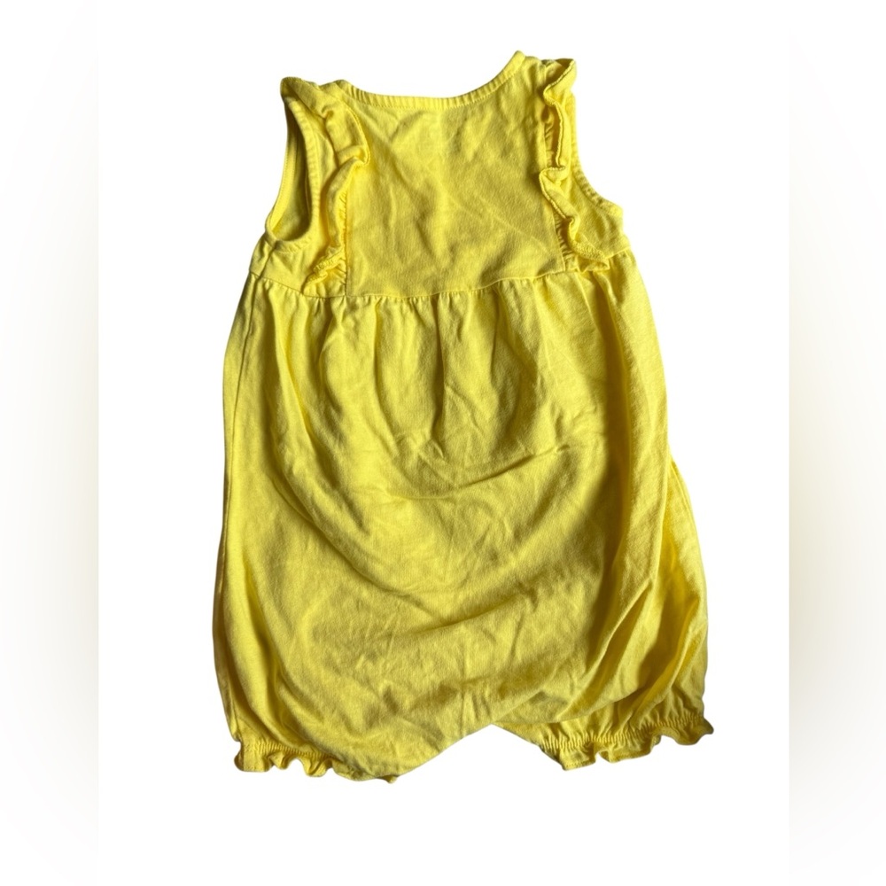 Carter's Yellow Ruffled Romper - Picture 2 of 6